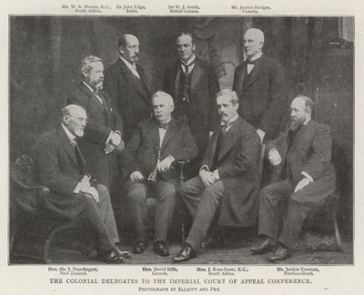 De koloniale delegatene til den keiserlige lagmannsrettens konferanse av English Photographer