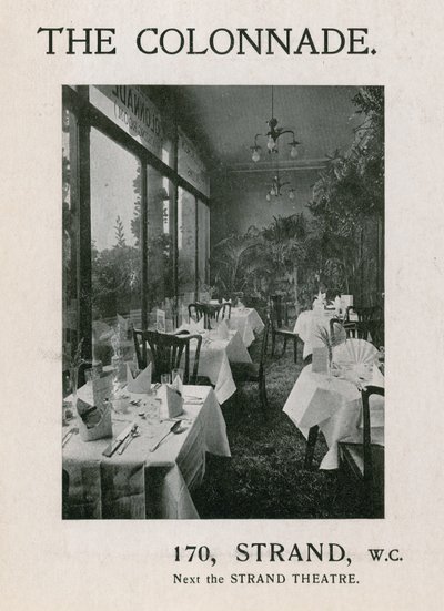 The Colonnade, 170 Strand av English Photographer