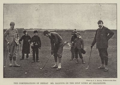 Nederlagets kompensasjon, Mr Balfour på Golf Links på Felixstowe av English Photographer