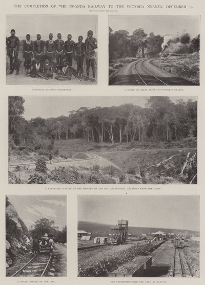 Fullføringen av Uganda Railway til Victoria Nyanza, 19. desember av English Photographer