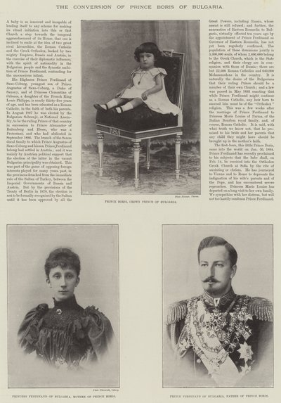 Konverteringen av prins Boris av Bulgaria av English Photographer