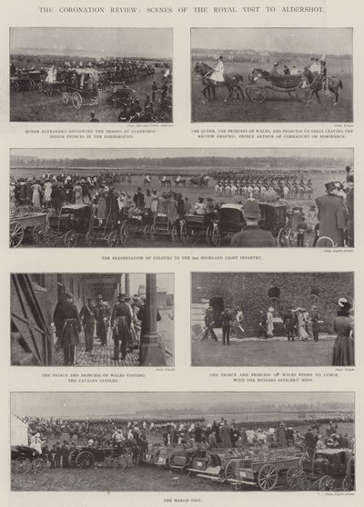 The Coronation Review, Scener fra det kongelige besøket til Aldershot av English Photographer
