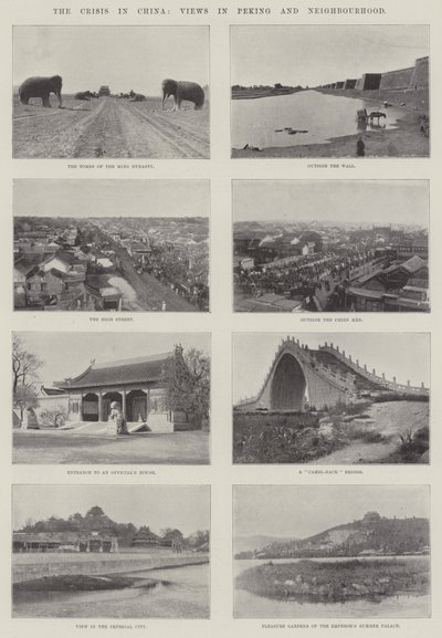 Krisen i Kina, utsikter i Peking og nabolaget av English Photographer