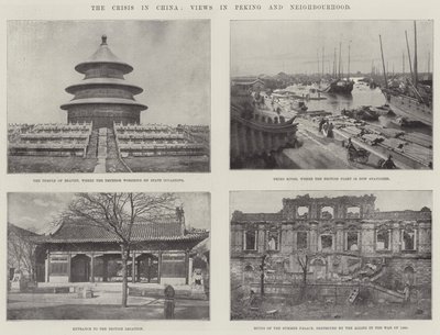 Krisen i Kina, utsikter i Peking og nabolaget av English Photographer
