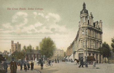 The Cross Roads, Swiss Cottage, London (fargebilde) av English Photographer