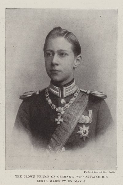 Kronprinsen av Tyskland, som oppnår sitt juridiske flertall 6. mai av English Photographer