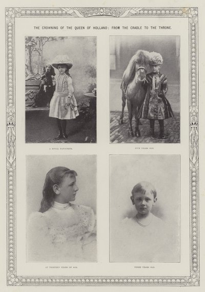 Kroningen av dronningen av Holland, fra vuggen til tronen av English Photographer