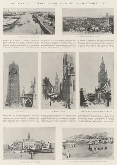Tsarene besøker Frankrike, Dunkerque, Hans keiserlige Majestys landingssted av English Photographer