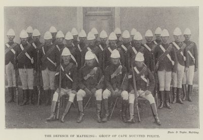 The Defense of Mafeking, Group of Cape Mounted Police av English Photographer