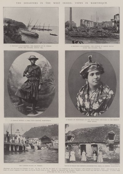 Katastrofene i Vestindia, utsikt på Martinique av English Photographer