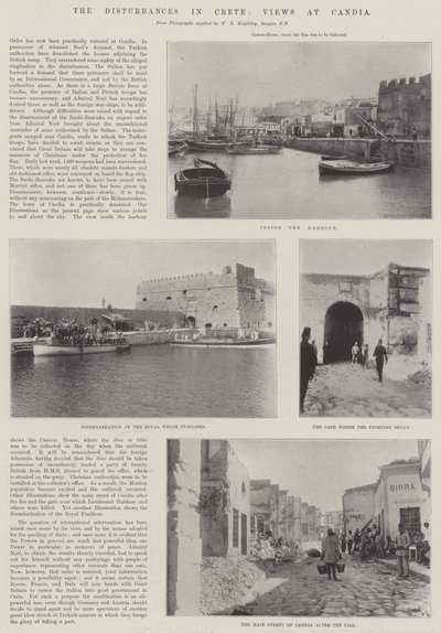 Forstyrrelsene på Kreta, utsikt over Candia av English Photographer
