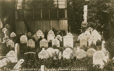 The Dogs Cemetery, Hyde Park, London av English Photographer