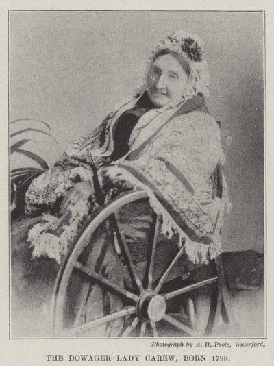 The Dowager Lady Carew, født 1798 av English Photographer
