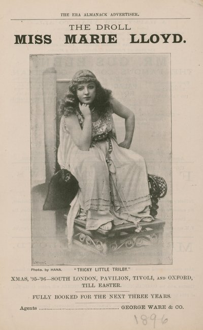 The Droll Miss Marie Lloyd av English Photographer