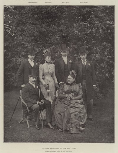 Hertugen og hertuginnen av Teck og familie av English Photographer