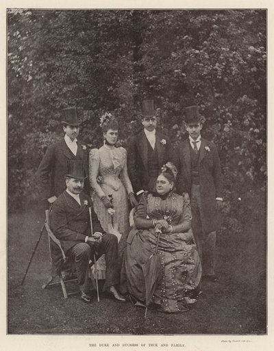 Hertugen og hertuginnen av Teck og familie av English Photographer