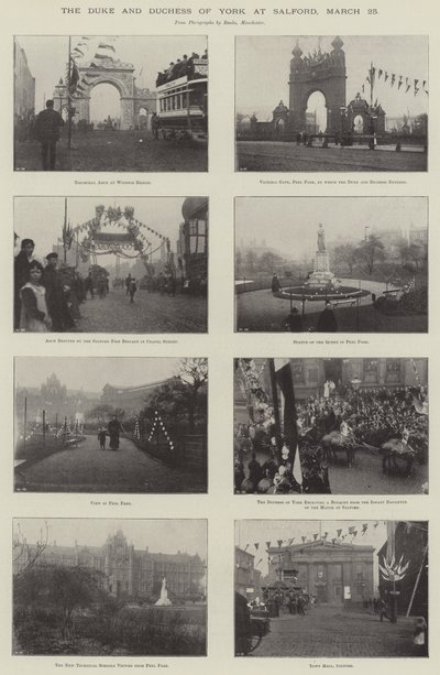 Hertugen og hertuginnen av York i Salford, 25. mars av English Photographer