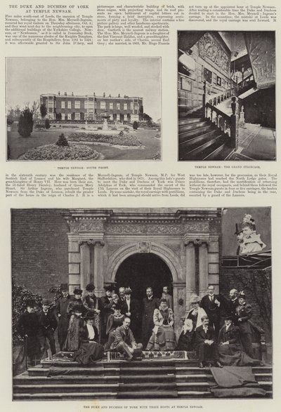 Hertugen og hertuginnen av York ved Temple Newsam av English Photographer