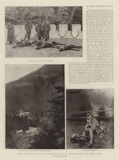 The Duke of Coburgs Shooting Box på Hinter Riss i Tyrol av English Photographer