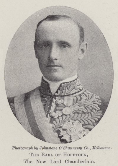 Jarlen av Hopetoun, den nye Lord Chamberlain av English Photographer