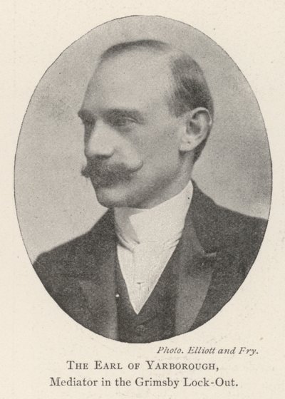 The Earl of Yarborough, mekler i Grimsby Lock-out av English Photographer