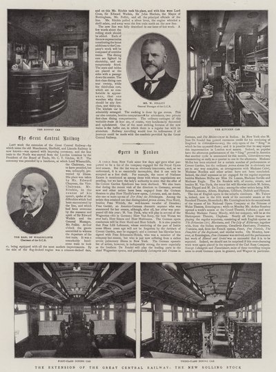 Utvidelsen av Great Central Railway, det nye rullende materiellet av English Photographer