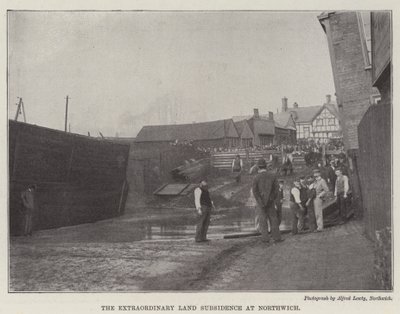 Den ekstraordinære landsynkningen i Northwich av English Photographer