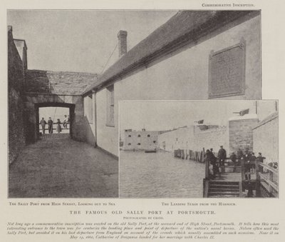 Den berømte gamle Sally Port i Portsmouth av English Photographer