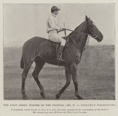 Århundrets første Derbyvinner, Mr W C Whitneys Volodyovski av English Photographer