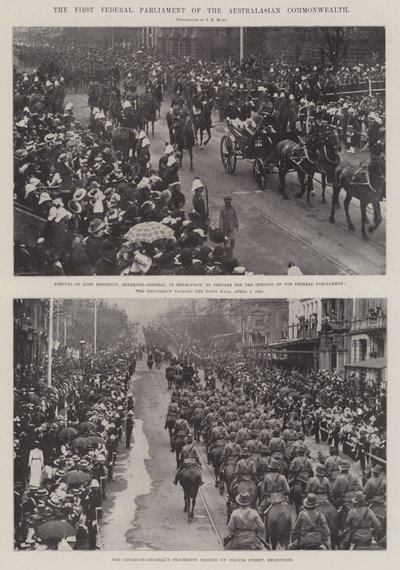 Det første føderale parlamentet til det australasiske samveldet av English Photographer