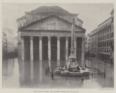 Flommen i Roma, Pantheon under oversvømmelsen av English Photographer