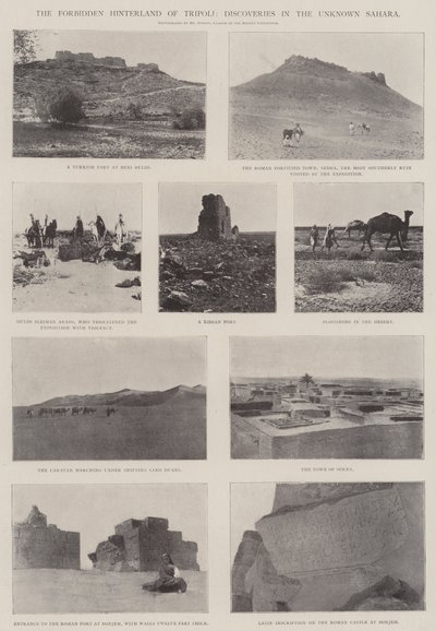 Det forbudte innlandet i Tripoli, oppdagelser i det ukjente Sahara av English Photographer