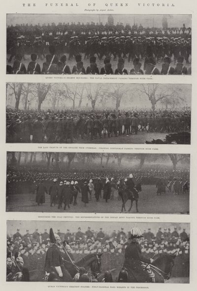 Dronning Victorias begravelse av English Photographer