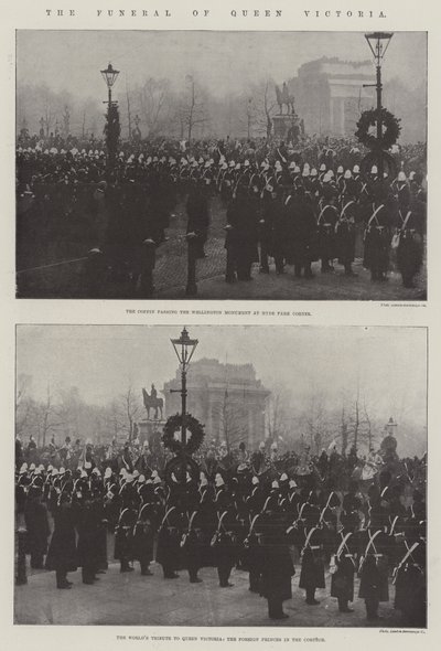 Dronning Victorias begravelse av English Photographer