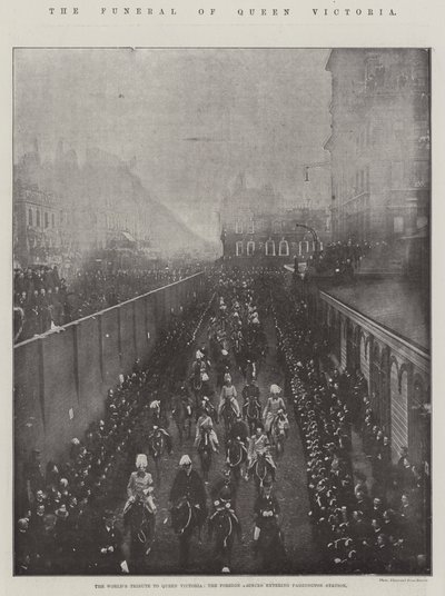 Dronning Victorias begravelse av English Photographer