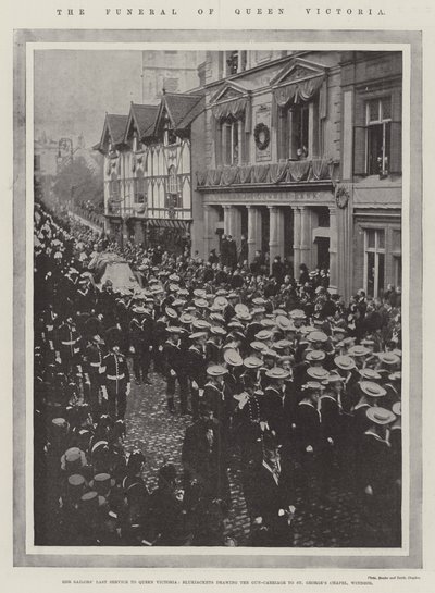 Dronning Victorias begravelse av English Photographer