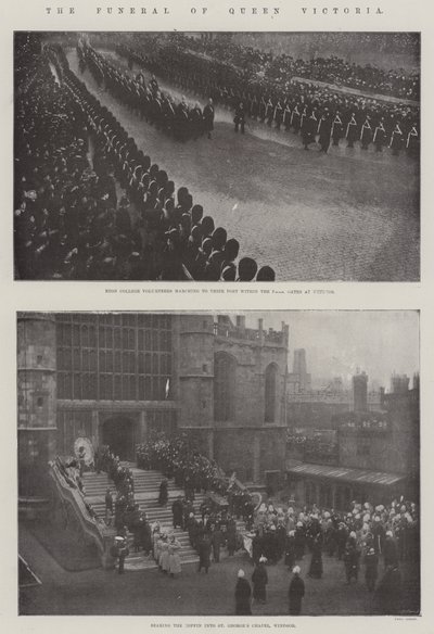 Dronning Victorias begravelse av English Photographer