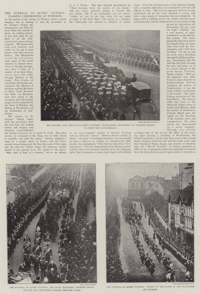 Dronning Victorias begravelse, avslutningsseremonier i Windsor av English Photographer