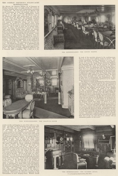 De tyske keiserne Steam-Yacht Hohenzollern av English Photographer