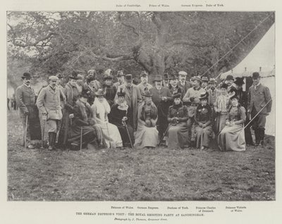 De tyske keiserene besøker, Royal Shooting Party på Sandringham av English Photographer
