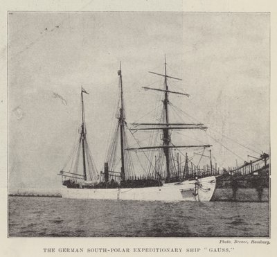Det tyske South-Polar Expeditionary Ship Gauss av English Photographer