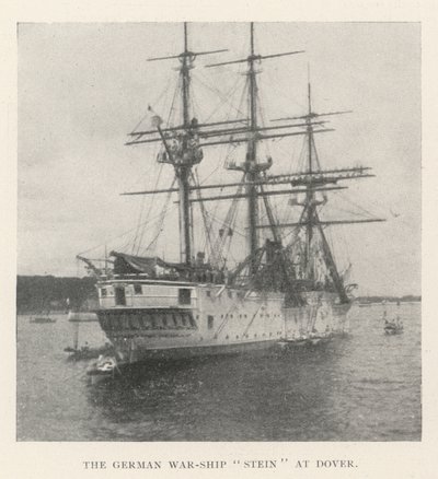 Det tyske krigsskipet Stein ved Dover av English Photographer