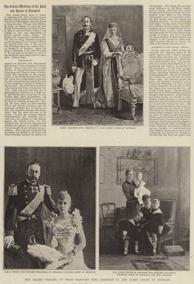 Gullbryllupet til Deres Majesteter Kong Christian IX og Dronning Louise av Danmark av English Photographer