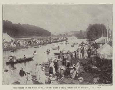 Henley of the West, Bath Avon og Bristol Ariel roklubbregatta på Saltford av English Photographer