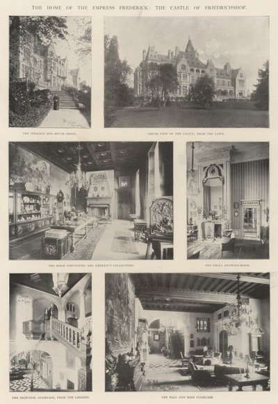 Keiserinne Fredericks hjem, slottet Friedrichshof av English Photographer