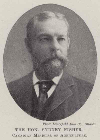 Den ærede Sydney Fisher, kanadisk landbruksminister av English Photographer