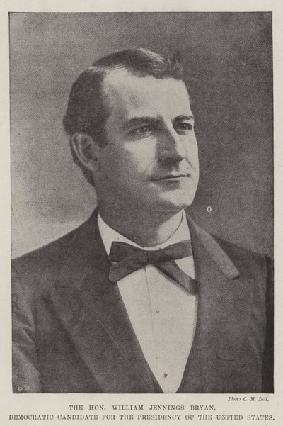 Den ærede William Jennings Bryan, demokratisk kandidat for presidentskapet i USA av English Photographer