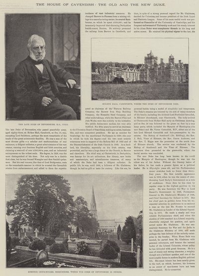 Huset til Cavendish, den gamle og den nye hertugen av English Photographer