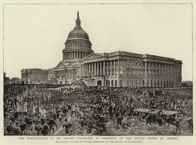 Innsettelsen av Grover Cleveland som president i USA av English Photographer