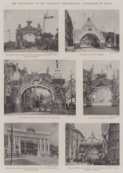 Innvielsen av det australske samveldet, feiringer i Sydney av English Photographer